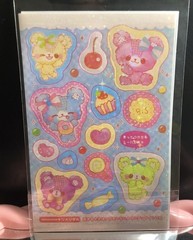 Japan Kawaii Heisei Crux Colourful Friends Bear Sticker Sticker Sheet Vintage