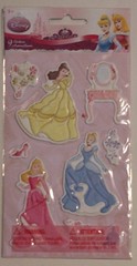 New scrapbook stickers Disney Princesses Cinderella Belle Aurora slipper puffy