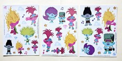 DreamWorks Trolls Band Together Sticker sheet. Lot Of 3.
