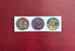 Vintage Gordy’s 1982 Matte Scratch And Sniff Sticker Lot