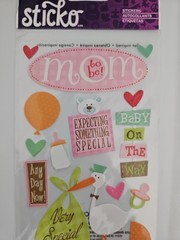 Sticko eksuccess MOM TO BE FUTURE MAMA stickers, 14 pieces in package