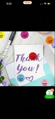 40 PCs Round 1” Multi-colored Smiley Face Thank You Stickers Appreciation