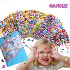 3D Puffy Stickers for Scrapbooking, Gifts 40 Different Sheets Arts & Crafts