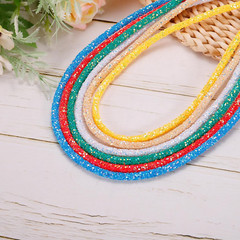 5 Yard 6Mm 0.24 Inch Glitter Sequins Rope Sequins Rhinestone Tube Cord for DIY W