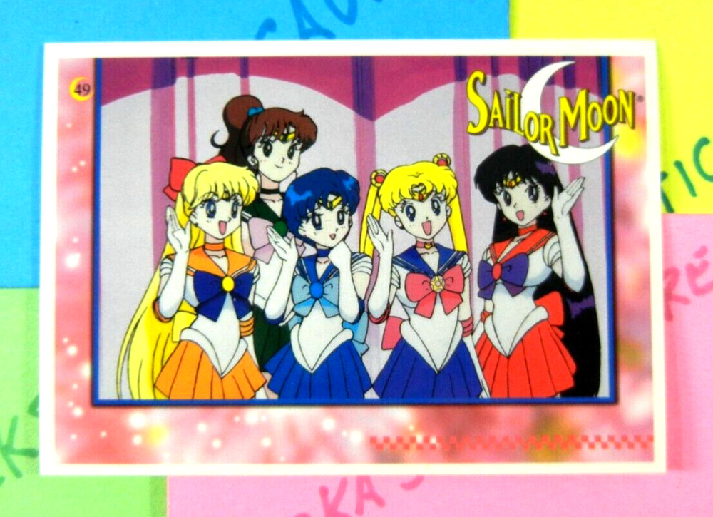 Sailor Moon Group Pose Trading Card Sticker