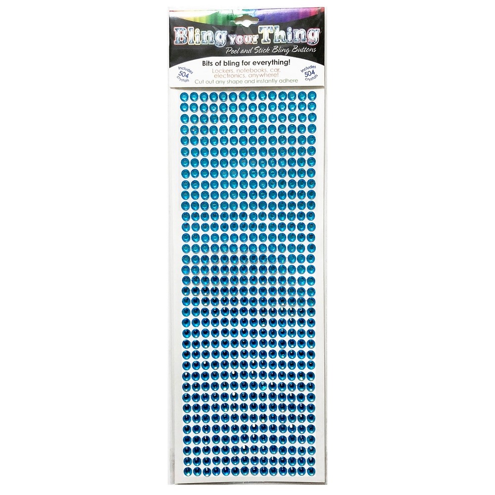 Blue Gem Stickers 5mm Scrapbook Embellishments Rhinestone 3D Bling Your Thing