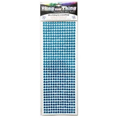 Blue Gem Stickers 5mm Scrapbook Embellishments Rhinestone 3D Bling Your Thing