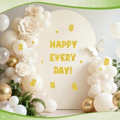 128 Pcs Large Letter Stickers Glitter, 12 Sheets 2.5 Inch Bulletin Board Lett…