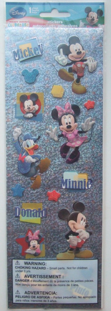 ~MICKEY MOUSE & FRIENDS~ Sandylion Dimensional Stickers; Disneyland Disney World