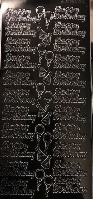 Outline Sticker – Happy Birthday – 1.1013 bk/bk