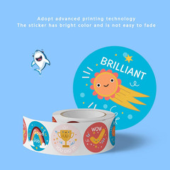 3000 PCS Reward Stickers for Teachers Cartoon Animals Stickers Fun Stickers