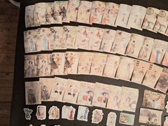 Orig Retro Material Pack 100 Pc Scrapbooking JJ Craft Kit Papers Elegant Time