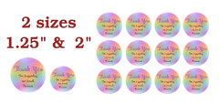 12 Thank You For Supporting Our Business Decals Envelope Seals Labels Stickers