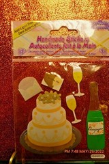 NIP Lot of 3 Keepsake Brand WEDDING Scrapbook 3D Embellishments STICKERS #10
