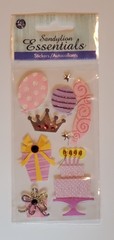 Lot of 6 Sticker Pks: Sandylion + Sticko & More – New/Sealed. Road Trip, B-day.