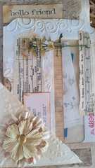 Handmade Junk Journal Travel Book Grunge Diary Memories Coffee Dyed Floral