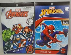 Sticker Pad Lot Spiderman & Avengers 2 Brand New Booklets 400+ Stickers