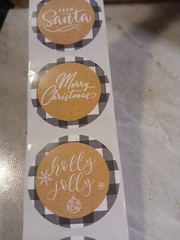 21 (1 Yard) CHRISTMAS ENVELOPE SEALS STICKERS 1.5″, #4
