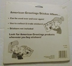 Vtg American Greetings Sticker World Sticker Album 12 Reusable Pages 1990s Rare