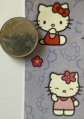 HELLO KITTY Stickers(20pc) Sanrio•Animal•Cartoon•Cat•Flowers •Girl•Tiny•Children