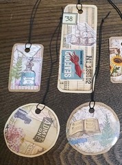 Lot 10 Junk Journal Gift Tags Tickets Cards Vintage Ephemera Crafts Scrapbook