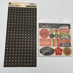 Scrapbooking Stickers & Chipboard Lot Halloween Pirate Theme New Bundle