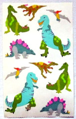 Mrs Grossman 4×6 inch ‘Dinosaurs’ Sticker Sheet (vintage-Retired)