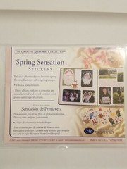 Vintage 2003 Creative Memories Spring Sensation Stickers 4 Block Sheets NIP/NOS