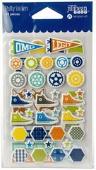2 Cool For School Puffy Sticker Hampton Art Jillibean Scrapbook 3 Pack 162 Pcs