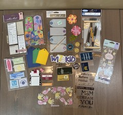 Huge Lot of Scrapbooking Stickers Alphabet Poolside Summer Fun School & More