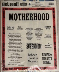 Karen Burniston Get Real Sticker 2 Pc Lot Motherhood Girly Girl Words Journal