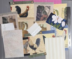 Vtge Textured Wallpaper Pieces from Sample Book (25 Pieces) Set 25