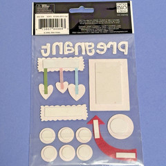 Soft Spoken Me & My Big Ideas Pregnant Mommy to Be 3D Sticker Pack Ellen Krans