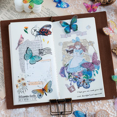 320 Pcs Butterfly Stickers Set Transparent Colorful Butterflies Stickers Decals