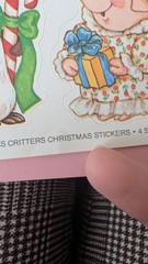 Vintage Current Inc Stickers Christmas Critters Stickers Animals 1 Sheet READ
