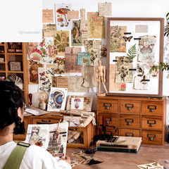 Vintage Scrapbooking Supplies Kit Vintage Stickers for Scrapbooking Journaling A