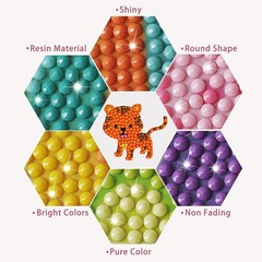 Vibrant 80 Pcs Diamond Stickers for Kids Fun Art Craft Kit for All Seasons