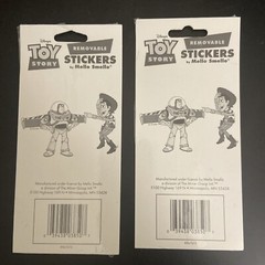 TOY STORY Removable Stickers Disney Pixar Mello Smello Prismatic 1995 Vtg Lot 2