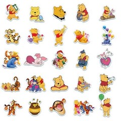 Winnie The Pooh Stickers Vinyl Decal Honey Cartoon Scrapbook Bear Pack Lot 50pcs