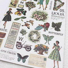 Vintage Scrapbooking Sticker Book for Adults – 800+ Washi Journaling Stickers Ep