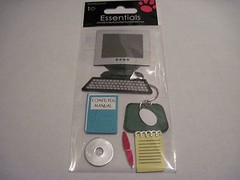 Crafts Stickers School Computer Monitor Keyboard Mouse Pad Disk Manual Pad Pen