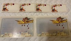 VTG The Gifted Line Christmas Scrapbooking Lot 12×12 Paper (10) Stickers (37)