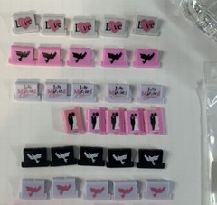 Scrapbooking Supplies Paper Clip CLIPPER TOOL with 50 CLIPS LOT Wedding Love