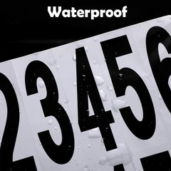 240pcs 10 Sheets Self Adhesive Vinyl Numbers Stickers Waterproof Reflective M…