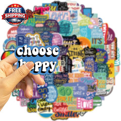 100Pcs Motivational & Inspirational Stickers for Teens Adults, Positive Affirmat