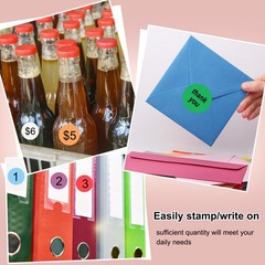 1.5 Inch Round Thermal Label Stickers, 500Pcs Circle Direct Thermal Sticker L…