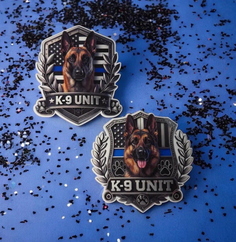K-9 Unit Stickers/Belgian Malinois/German Shepherd/Police