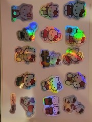 50 Hello Kitty Glitter Stickers