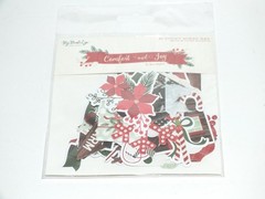 Christmas Ephemera Recollections Stickers My Minds Eye Die Cut Shapes Holly E135