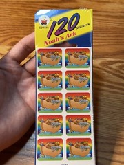 Carson Dellosa Publishing Noah’s Ark 120 Pack Sticker Book Church Bible NOS HTF